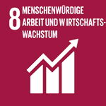Menschenwürde Arbeit und Wirtschatswachstum – zwei Aspekte der Sustainable Development Goals der Vereinten Nationen.