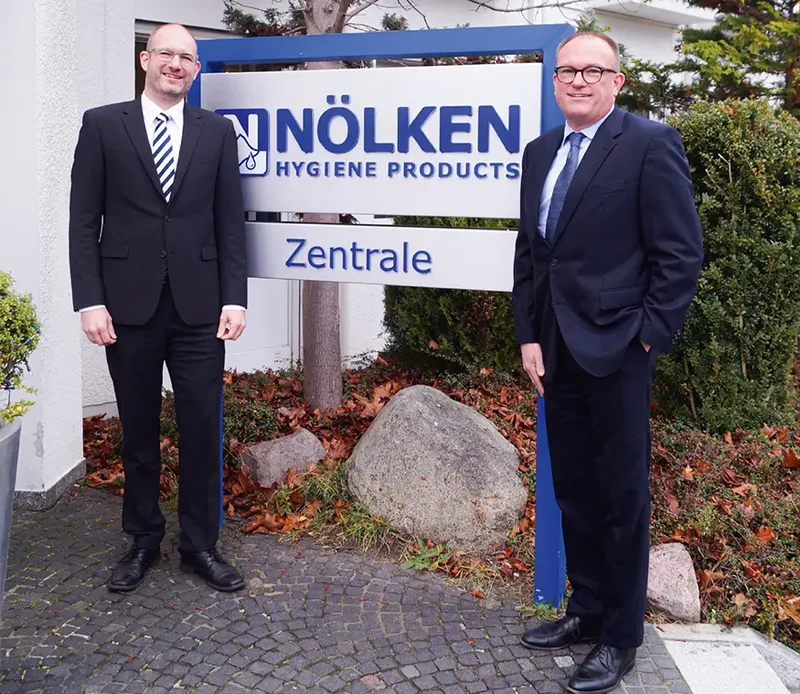 U. Daniel Nölken und E. Markus Nölken, Geschäftsführer der Nölken Hygiene Products GmbH.